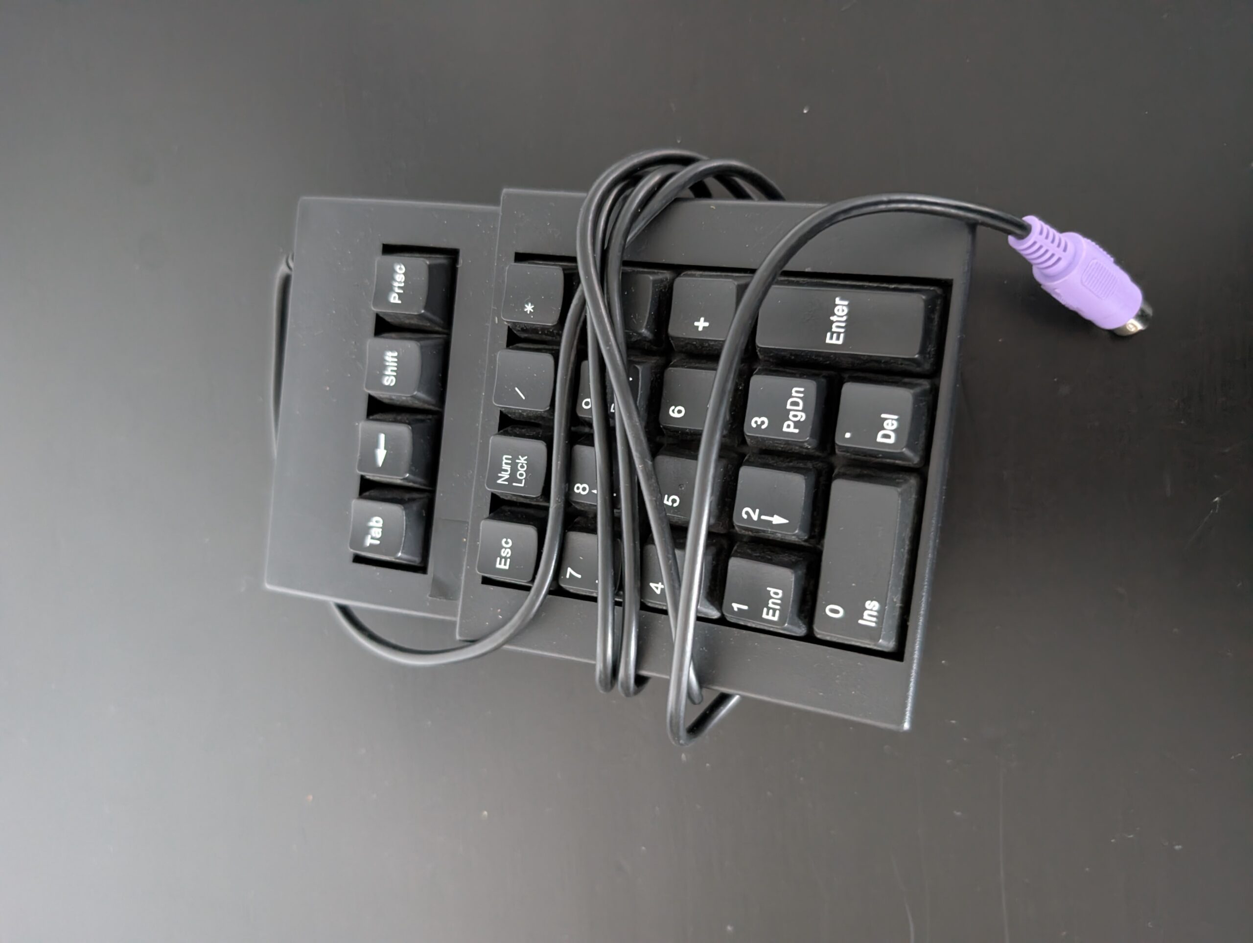 Add on numpad met oude connector